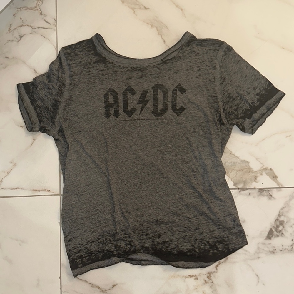 gray ACDC shirt